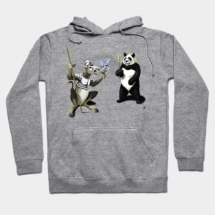 Donkey Xote and Sancho Panda Hoodie